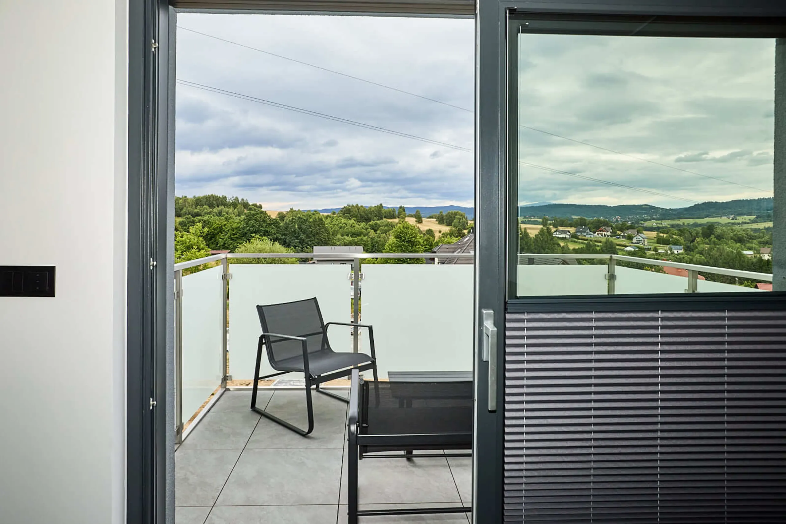 Prywatny balkon z widokiem na góry